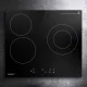 Devanti 60cm Electric Ceramic Cooktop 4 Burner Hob Touch Control Black Glass, 5200W, Timer, Child Lock