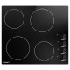 Devanti Electric Ceramic Cooktop, 60cm, Black Glass, 6000W, 4 Cooking Zones, LED Display, Overheat Protection