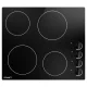 Devanti Electric Ceramic Cooktop, 60cm, Black Glass, 6000W, 4 Cooking Zones, LED Display, Overheat Protection