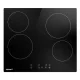 Devanti 60cm Electric Ceramic Cooktop, Touch Control, 4 Cooking Zones, 9 Power Levels, Safety Features, Black Glass