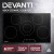 Devanti Electric Ceramic Cooktop, Black Glass, 90cm, 6 Zones, 8200W, Touch Control, Safety Features, Easy Clean
