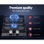 Devanti 30cm 2 Burner Gas Cooktop, Black Tempered Glass, Cast Iron Grates, Easy Ignition, LPG Compatible, 4.3kW Power