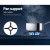 Devanti 30cm 2 Burner Gas Cooktop, Black Tempered Glass, Cast Iron Grates, Easy Ignition, LPG Compatible, 4.3kW Power