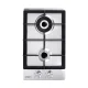 Devanti 30cm 2 Burner Gas Cooktop - Stainless Steel, Easy Ignition, Safety Features, LPG/Natural Gas Compatible