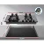 Devanti 60cm Gas Cooktop 4 Burner Black Tempered Glass Surface with Cast Iron Grates, LPG Conversion Kit Included