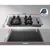 Devanti 60cm Black Tempered Glass Gas Cooktop Stove Hob with 4 Burners, Cast Iron Grates, LPG Conversion Kit Included