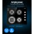 Devanti 60cm Black Tempered Glass Gas Cooktop Stove Hob with 4 Burners, Cast Iron Grates, LPG Conversion Kit Included