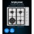 Devanti 60cm Gas Cooktop Stove Hob Silver Stainless Steel 4 Burners Wok Semi-Rapid LPG Conversion Kit Included