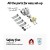 Devanti 60cm Gas Cooktop Stove Hob Silver Stainless Steel 4 Burners Wok Semi-Rapid LPG Conversion Kit Included