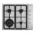 Devanti 60cm Gas Cooktop Stove Hob Silver Stainless Steel 4 Burners Wok Semi-Rapid LPG Conversion Kit Included