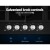 Devanti 90cm 5 Burner Gas Cooktop - Black Tempered Glass, Cast Iron Grates, LPG Compatible, Flame Safety, 11.1kW