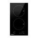 Devanti Induction Cooktop, Black Ceramic Glass, 30cm, 3500W, 2 Zones, Touch Control, Safety Features, 2-Year Warranty