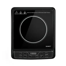 Devanti Induction Cooktop, Black Ceramic Glass, 30cm Portable Cooker, 10 Power Levels, 6 Cooking Modes, LED Display