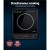Devanti Induction Cooktop, Black Ceramic Glass, 30cm Portable Cooker, 10 Power Levels, 6 Cooking Modes, LED Display