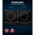 Devanti Induction Cooktop, Black Ceramic Glass, 60cm, Portable Cooker with 2 Zones, Touch Control, 3500W Power