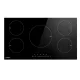 Devanti Induction Cooktop, Black Ceramic Glass, 90cm, 5 Zones, Touch Control, Safe & Efficient Cooking Solution
