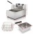 Devanti 10L Electric Deep Fryer, 2200W Stainless Steel, Single Basket, Quick-Heat, Auto Thermostat, SAA Certified