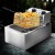 Devanti 10L Electric Deep Fryer, 2200W Stainless Steel, Single Basket, Quick-Heat, Auto Thermostat, SAA Certified