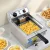 Devanti 3000W Electric Deep Fryer 10L Stainless Steel Commercial Fryer with Basket, Lid & Oil Drain Tap