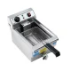 Devanti 3000W Electric Deep Fryer 10L Stainless Steel Commercial Fryer with Basket, Lid & Oil Drain Tap