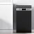 Devanti Freestanding Dishwasher, Stainless Steel, 10 Place Settings, Black, Energy Efficient, Quiet Operation