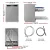 Devanti 60cm 14-Setting Freestanding Dishwasher Silver, 4.5-Star Rating, LED, Child Lock, Quiet Operation