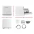 Devanti Benchtop Dishwasher, Stainless Steel, 3 Place Settings, White - Touch Controls, Baby Care, Fruit Wash