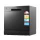 Devanti 8 Place Settings Benchtop Dishwasher Black Stainless Steel Interior 6 Programs LED Display Quiet Operation