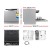 Devanti 8 Place Settings Benchtop Dishwasher, Silver - Compact, Quiet, Stainless Steel with LED Display & 6 Programmes