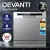 Devanti 8 Place Settings Benchtop Dishwasher, Silver - Compact, Quiet, Stainless Steel with LED Display & 6 Programmes