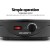 Devanti 5-Tray Food Dehydrator, Adjustable Temperature, Food-Grade Plastic, Beef Jerky Fruit Dryer, Black
