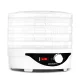 Devanti 5 Trays Food Dehydrator White, Adjustable Temperature, Food Grade Plastic, Quiet Operation, 245W Jerky Dryer