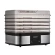 Devanti Food Dehydrator, Stainless Steel, 5 Trays, Silver - Nutrient-Rich Drying with Quiet, Energy-Saving Operation
