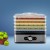 Devanti 5-Tray Food Dehydrator - Stainless Steel, 360° Airflow, Adjustable Temperature 35-70℃, Quiet Operation
