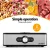Devanti 5-Tray Food Dehydrator - Stainless Steel, 360° Airflow, Adjustable Temperature 35-70℃, Quiet Operation