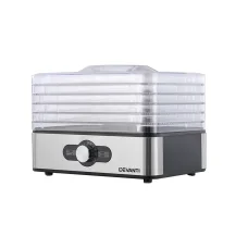 Devanti 5-Tray Food Dehydrator - Stainless Steel, 360° Airflow, Adjustable Temperature 35-70℃, Quiet Operation