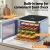 Devanti 5-Tray Mini Food Dehydrator | Stainless Steel | LED Touch Panel | Adjustable Thermostat & Timer | 500W | Compact
