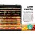 Devanti 9-Tray Food Dehydrator, Stainless Steel, LCD Control, Adjustable Timer & Thermostat, Black, 600-700W Power