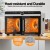 Devanti 16-Tray Dual-Zone Food Dehydrator | Stainless Steel, LCD Touch Panel, 1200W, 35-80°C, 0.5-