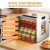 Devanti 10-Tray Stainless Steel Food Dehydrator with Glass Door, LED Controls, 850W, Adjustable Thermostat & Timer