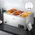 Devanti Commercial Food Warmer Bain Marie with 4 Stainless Steel Pans, Adjustable Thermostat, 1200W, 91cm Buffet Server