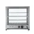 Devanti Commercial Food Warmer 54cm 4-Tier Tempered Glass Cabinet with Stainless Steel Trays & Adjustable Thermostat