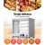 Devanti Commercial Food Warmer 54cm 4-Tier Tempered Glass Cabinet with Stainless Steel Trays & Adjustable Thermostat