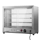 Devanti Commercial Food Warmer 64cm Stainless Steel 4-Tier Cabinet with Adjustable Thermostat & Sliding Glass Doors