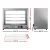 Devanti Commercial Food Warmer 64cm Stainless Steel 4-Tier Cabinet with Adjustable Thermostat & Sliding Glass Doors