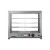 Devanti Commercial Food Warmer 64cm Stainless Steel 4-Tier Cabinet with Adjustable Thermostat & Sliding Glass Doors