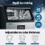 Devanti 45kg Commercial Ice Maker Machine Stainless Steel, 45 Cubes per Cycle, LED Control, Self-Cleaning, Black/Silver
