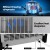 Devanti 60kg Commercial Ice Maker Machine, Stainless Steel, LED Control, Self-Cleaning, 60 Cubes per Cycle