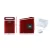 DEVANTi Portable Ice Cube Maker 2L Red, 12kg/Day, Benchtop, 2 Ice Sizes, Quiet, Energy Efficient, Home Bar Use