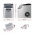 Devanti Stainless Steel Portable Ice Maker - 24 Cubes in 14 Minutes, 3.2L Capacity, Energy Efficient & Self-Cleaning